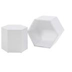 Lot de 2 tables basses gigognes rondes, tables d'appoint modernes pour salon/bureau, balcon/jardin peu encombrant