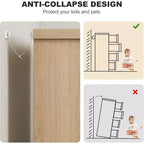 Commode en bois à 4 tiroirs pour chambre à coucher, commode moderne avec poignées encastrées, meuble de rangement pour salon, chambre d'enfant, couloir ou entrée.
