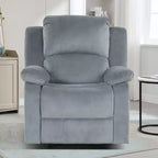 Fauteuil inclinable surdimensionné pour adultes, fauteuil manuel réglable, canapé-lit inclinable pour salon, fauteuil rembourré, marron