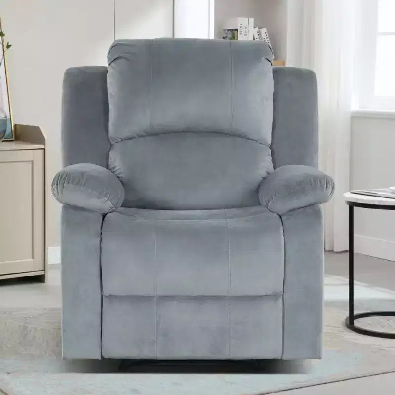 Fauteuil inclinable surdimensionné pour adultes, fauteuil manuel réglable, canapé-lit inclinable pour salon, fauteuil rembourré, marron