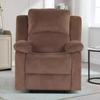 Fauteuil inclinable surdimensionné pour adultes, fauteuil manuel réglable, canapé-lit inclinable pour salon, fauteuil rembourré, marron