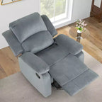 Fauteuil inclinable surdimensionné pour adultes, fauteuil manuel réglable, canapé-lit inclinable pour salon, fauteuil rembourré, marron