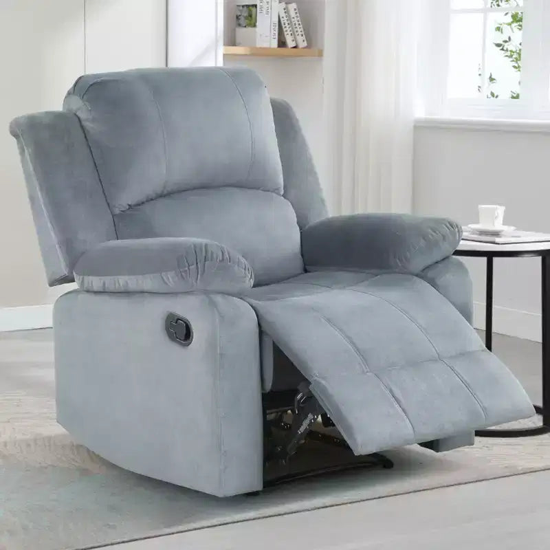 Fauteuil inclinable surdimensionné pour adultes, fauteuil manuel réglable, canapé-lit inclinable pour salon, fauteuil rembourré, marron