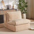 Whisen Corduroy Floor Compression Sofa & Sofa Chair, Ultimate Comfort for Lounging & Gaming