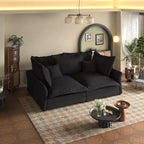 Canapé et méridienne Cloud avec plusieurs oreillers et un design luxueux pour un confort ultime
