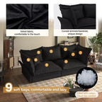 Canapé et méridienne Cloud avec plusieurs oreillers et un design luxueux pour un confort ultime