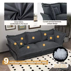 Canapé et méridienne Cloud avec plusieurs oreillers et un design luxueux pour un confort ultime