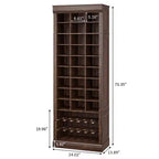 Meuble à chaussures 10 niveaux avec 27 casiers et porte-bottes, organisateur de chaussures autoportant de 186 cm de haut pour entrée, placard, salon