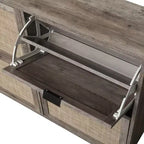 Meuble à chaussures avec 2 tiroirs basculants, Organisateur de chaussures sur pied, Meuble à chaussures étroit et dissimulé pour entrée, couloir, salon