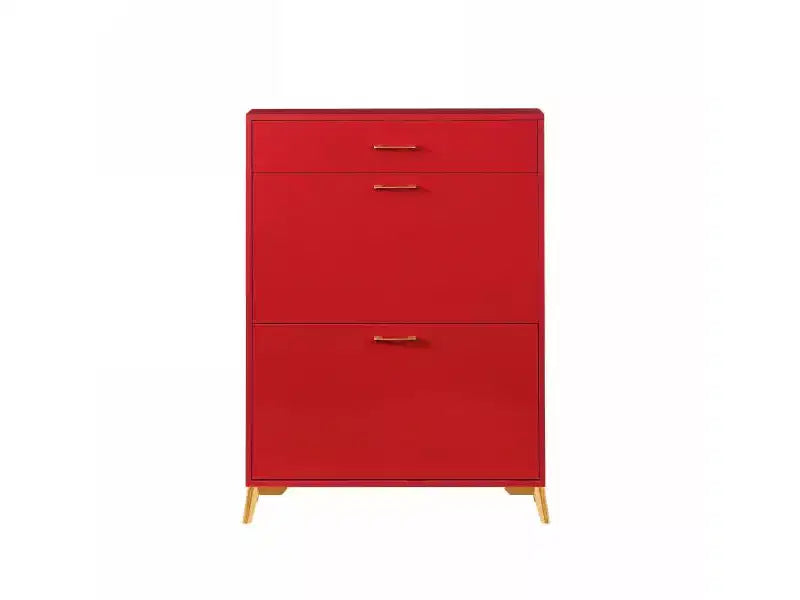 Meuble à chaussures avec 2 tiroirs basculants, Organisateur de chaussures sur pied, Meuble à chaussures étroit et dissimulé pour entrée, couloir, salon