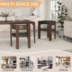 Chaises de salle à manger rembourrées, chaise d'appoint de cuisine moderne en tissu avec siège rembourré et pieds en bois