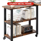 Table d'appoint pivotante à 360° pour canapé, table d'appoint à 2 niveaux avec station de charge, table d'appoint robuste pour salon, chambre, entrée, bureau