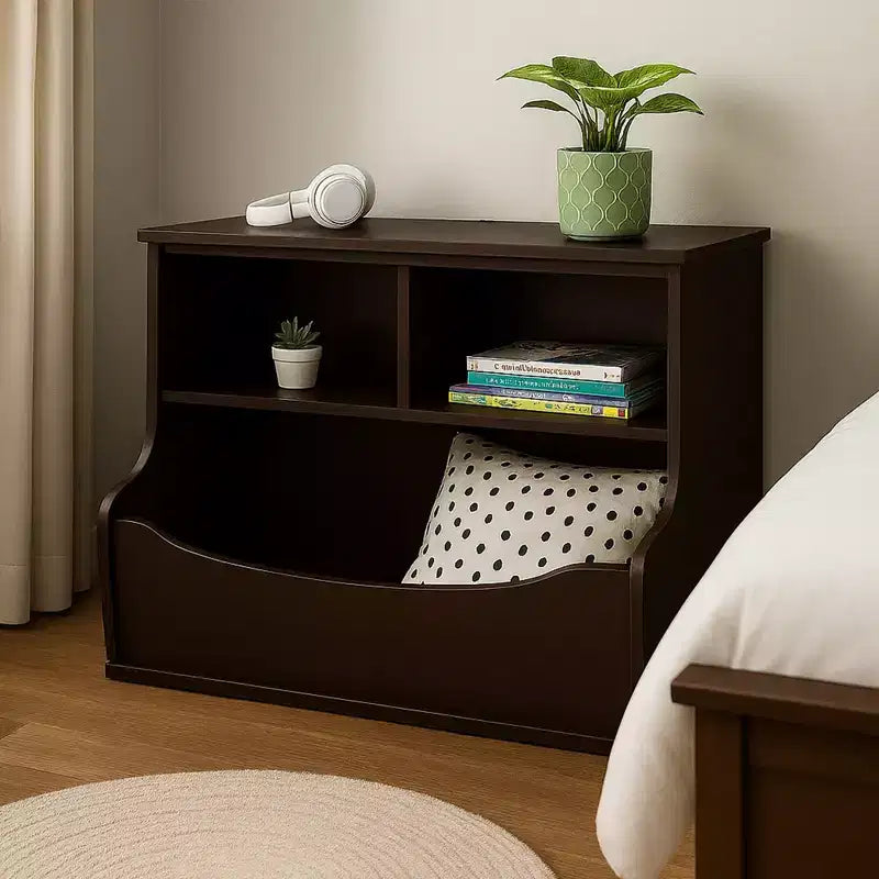 Bibliothèque multifonctionnelle, rangez ou exposez des livres de différentes tailles, étagère de rangement en bois sur pied pour la maison ou le bureau, expresso
