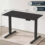 Bureau debout électrique monobloc réglable en hauteur, poste de travail informatique pour bureau à domicile, bureau assis-debout