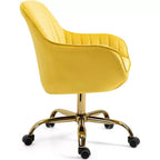 Chaise de bureau pivotante à 360°, en velours, avec dossier haut, hauteur réglable, accoudoirs rembourrés, chaise de bureau moderne