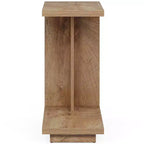 Table d'appoint en C, Table d'appoint en bois, Table de chevet