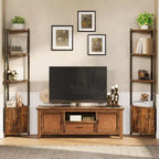Étagère d'angle à 5 niveaux, étagère murale moderne, luminosité réglable, rangement peu encombrant pour chambre, salon, bureau