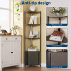 Étagère d'angle à 5 niveaux, étagère murale moderne, luminosité réglable, rangement peu encombrant pour chambre, salon, bureau