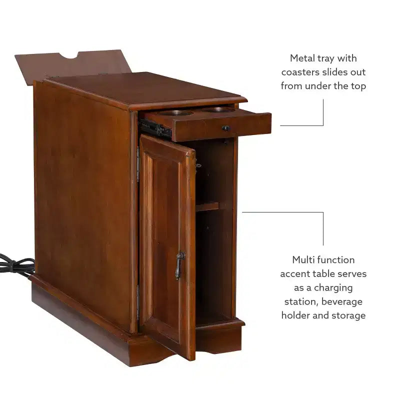 Table d'appoint Felix avec station de recharge USB