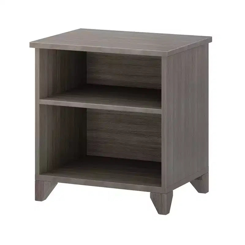 Table de chevet en bois massif avec étagères