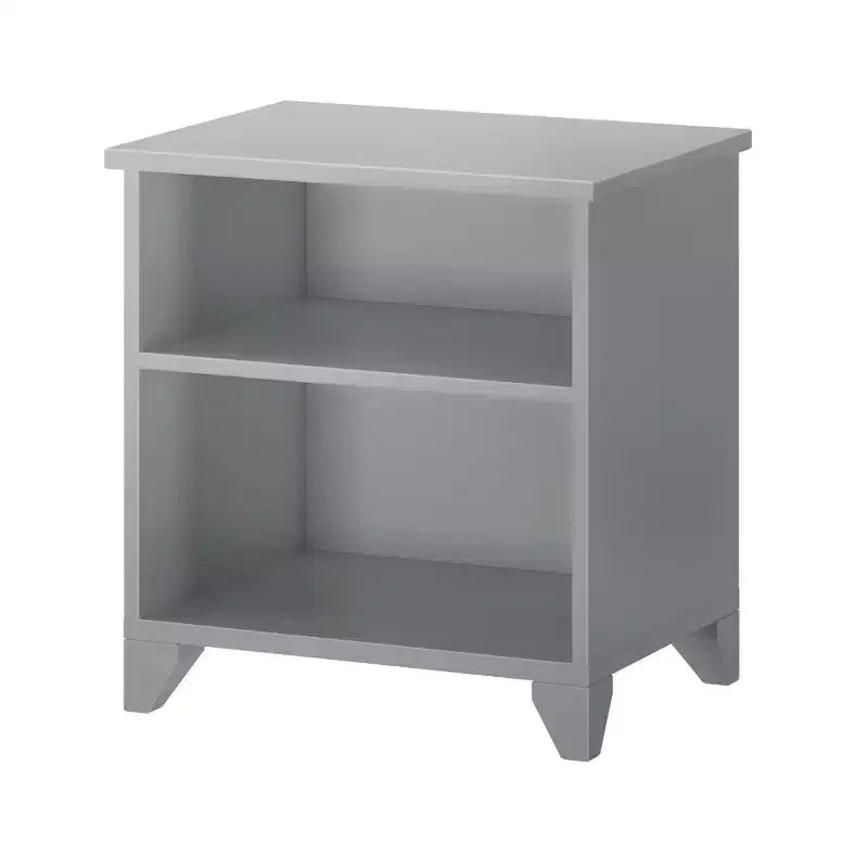 Table de chevet en bois massif avec étagères